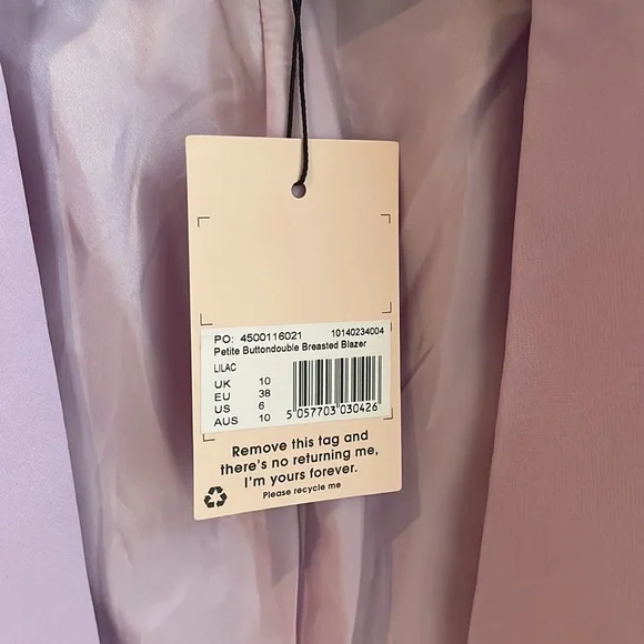 Lilac misguided blazer - Picture 5 of 5